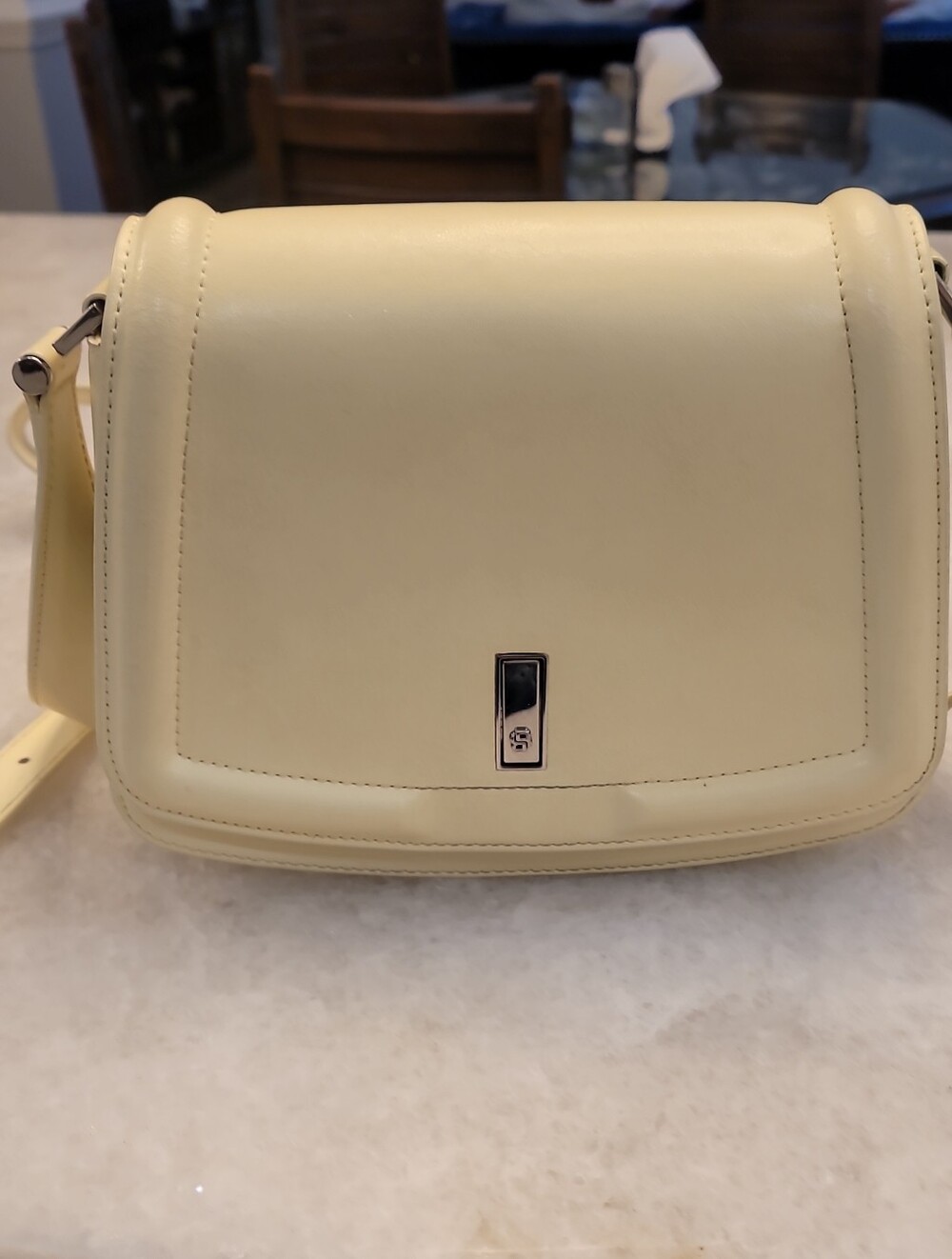 BOSS Elegant Cream Crossbody Shoulder Bag